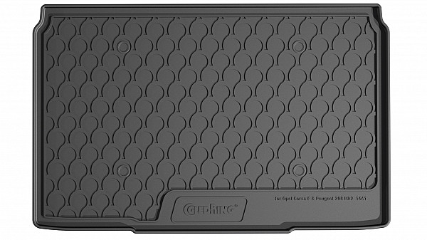 Design Cargo Trunk Liner Compatible With Corsa F 11.2019->  Custom-fit Cargo Trunk Mat With Raised Edge