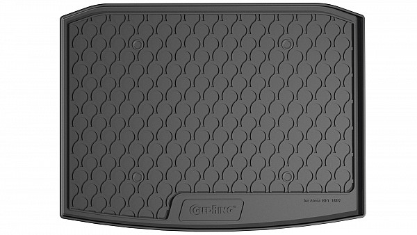 Design Cargo Trunk Liner Compatible With Ateca
 07.2016-> for Lower Floor Custom-fit Cargo Trunk Mat With Raised Edge