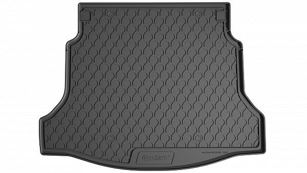Design Cargo Trunk Liner Compatible With Civic Hatchback 04.2017-07.2022 for Lower Floor (Without Spare Tyre) Custom-fit Cargo Trunk Mat With Raised Edge