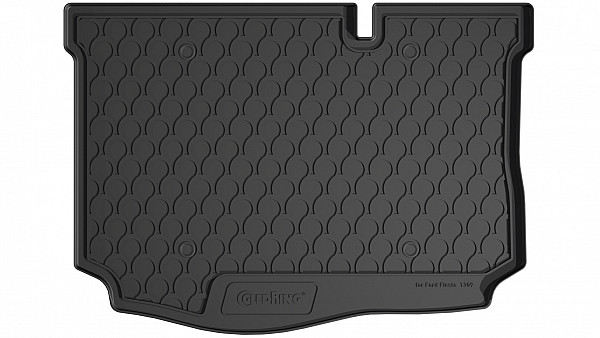 Design Cargo Trunk Liner Compatible With FIESTA 5 Doors 06.2017-07.2023 for Lower Floor Custom-fit Cargo Trunk Mat With Raised Edge