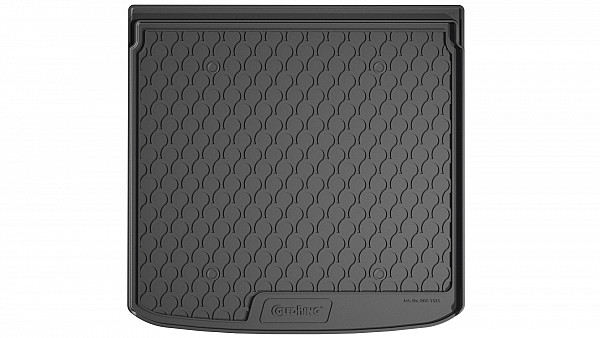 Design Cargo Trunk Liner Compatible With Enyaq 04.2021-> for Upper Floor (Not For Variable Floor) Custom-fit Cargo Trunk Mat With Raised Edge