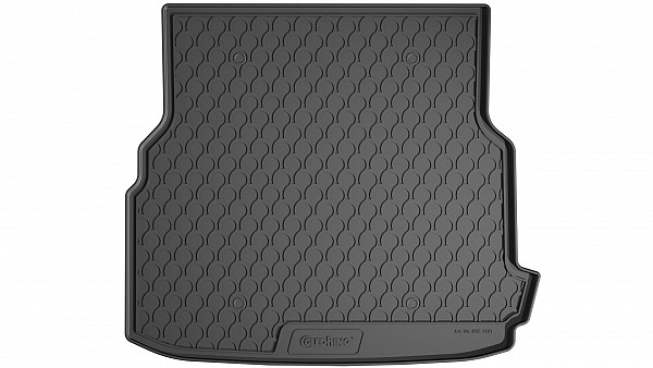 Design Cargo Trunk Liner Compatible With C Class T Modell Estate S206  06.2021-> With Trunk Package (With Net On Left), Not For Hybrid Custom-fit Cargo Trunk Mat With Raised Edge
