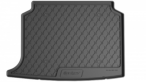 Design Cargo Trunk Liner Compatible With MG 4 Hatchback Standard & Comfort 09.2022-> for Lower Floor (standard & comfort) With Net On Right Side Custom-fit Cargo Trunk Mat With Raised Edge