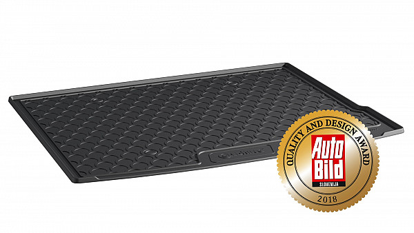 Design Cargo Trunk Liner Compatible With Kona Hybrid 05.2023-> for Upper Variable Floor Custom-fit Cargo Trunk Mat With Raised Edge