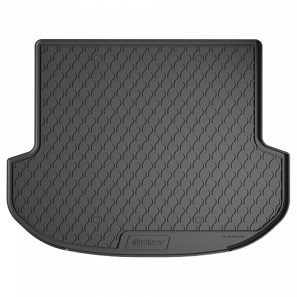Design Cargo Trunk Liner Compatible With Santa Fe (Hybrid & Plug in Hybrid PHEV) 08.2018-07.2024 for Upper Floor Custom-fit Cargo Trunk Mat With Raised Edge