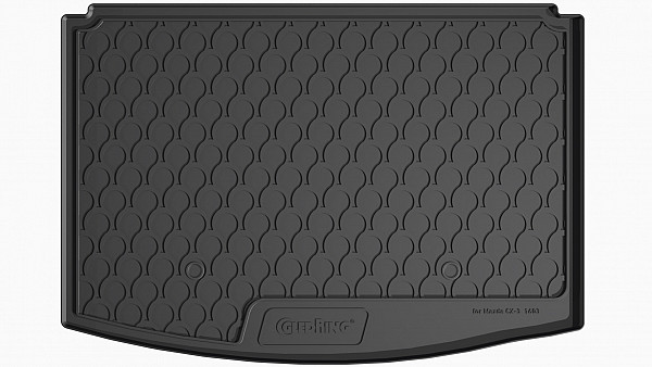 Design Cargo Trunk Liner Compatible With CX-3 06.2015-06.2018  Custom-fit Cargo Trunk Mat With Raised Edge