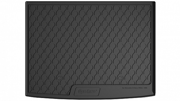 Design Kofferraumwanne kompatibel mit Mercedes Benz B Klasse W246 BJ. 10.2011-01.2019 für variablen Ladeboden in oberer Position Kofferraummatte passgenau mit erhöhtem Rand