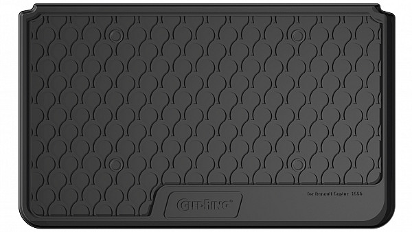 Design Cargo Trunk Liner Compatible With Captur  06.2013-12.2019 for Upper Variable Floor Custom-fit Cargo Trunk Mat With Raised Edge