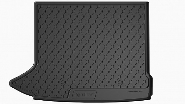 Design Cargo Trunk Liner Compatible With Q3 & RSQ3 8U 10.2011-06.2018 for Upper Floor With Left Extension- Without Net Custom-fit Cargo Trunk Mat With Raised Edge