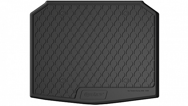 Design Cargo Trunk Liner Compatible With Karoq 11.2017-> for Lower Variable Floor With or Without Narrow Spare Tire (2 WD/4 WD) Custom-fit Cargo Trunk Mat With Raised Edge