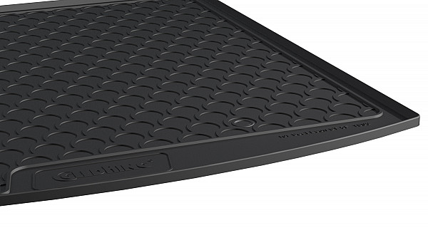 Design Kofferraumwanne kompatibel mit Seat Leon ST Kombi 5F ab BJ. 10.2013-03.2020 für variablen Ladeboden in oberer Position Kofferraummatte passgenau mit erhöhtem Rand
