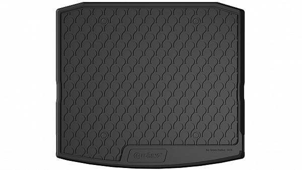 Design Cargo Trunk Liner Compatible With Kodiaq 5 Seats 03.2017-04.2023 for Lower Floor Without Spare Tire (Not For Variable Floor) Custom-fit Cargo Trunk Mat With Raised Edge