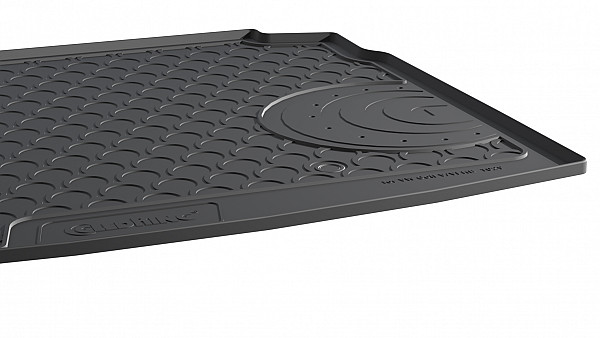 Design Cargo Trunk Liner Compatible With Golf VI Hatchback 10.2008-12.2013 With Narrow Spare Tire Custom-fit Cargo Trunk Mat With Raised Edge