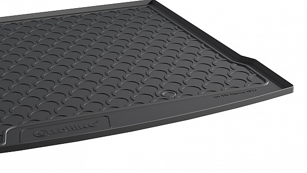 Design Cargo Trunk Liner Compatible With Tiguan 5 Seats 04.2016-11.2023 for Upper Variable Floor Custom-fit Cargo Trunk Mat With Raised Edge