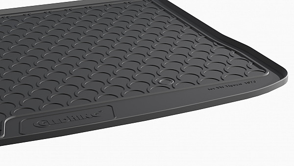 Design Cargo Trunk Liner Compatible With Tiguan (I Generation MK 1) 10.2007-03.2016 for Upper Variable Floor Custom-fit Cargo Trunk Mat With Raised Edge