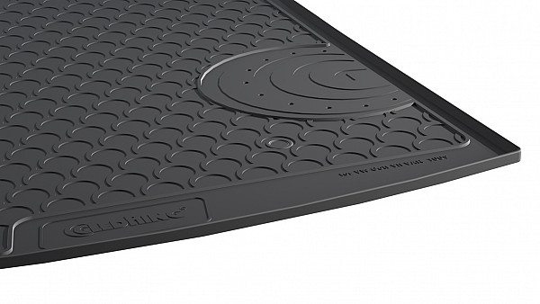 Design Cargo Trunk Liner Compatible With Golf VII Variant (Estate) 09.2013-04.2020 for Upper Variable Floor Custom-fit Cargo Trunk Mat With Raised Edge