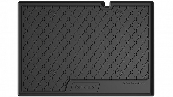 Design Cargo Trunk Liner Compatible With Sandero & Sandero StepWay 12.2012-09.2020  Custom-fit Cargo Trunk Mat With Raised Edge