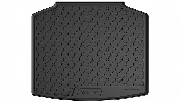 Design Cargo Trunk Liner Compatible With Scala 05.2019-> for Lower Floor (Not For Variable Floor) Custom-fit Cargo Trunk Mat With Raised Edge