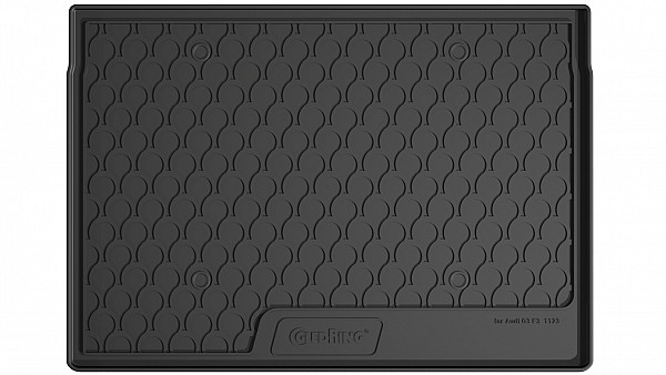 Design Cargo Trunk Liner Compatible With Q3 F3 12.2018-> for Lower Variable Floor (Not for Middle Variable Floor) Custom-fit Cargo Trunk Mat With Raised Edge
