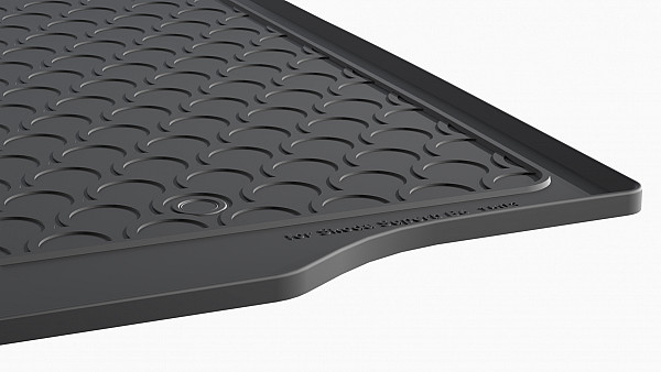 Design Cargo Trunk Liner Compatible With Superb Sedan 07.2008-05.2015  Custom-fit Cargo Trunk Mat With Raised Edge