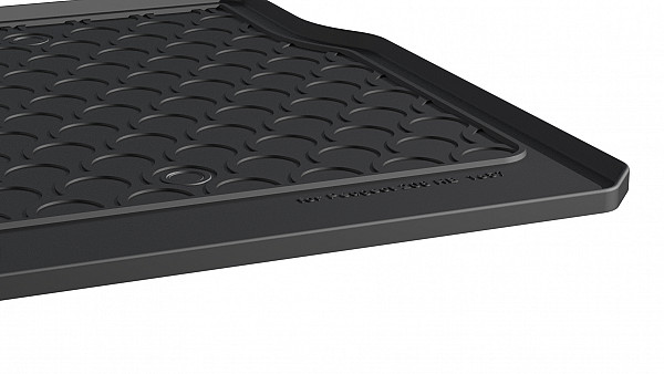 Design Cargo Trunk Liner Compatible With 208 Hatchback 5 Doors 04.2012-12.2019  Custom-fit Cargo Trunk Mat With Raised Edge