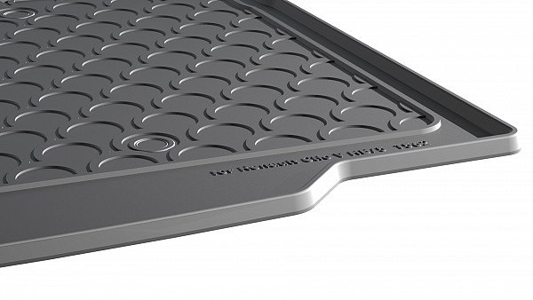 Design Cargo Trunk Liner Compatible With Clio V Hatchback 09.2019-> for Lower Floor With Narrow Spare Tire Custom-fit Cargo Trunk Mat With Raised Edge