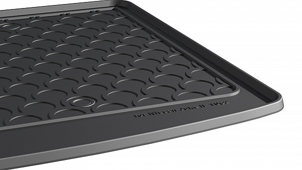Design Cargo Trunk Liner Compatible With Juke II 12.2019-> for Upper Variable Floor Custom-fit Cargo Trunk Mat With Raised Edge