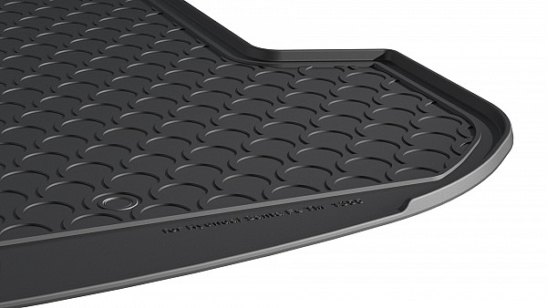 Design Cargo Trunk Liner Compatible With Santa Fe 5 Seats 08.2018-07.2024 Not For Hybrid Or PlugInHybrid Custom-fit Cargo Trunk Mat With Raised Edge