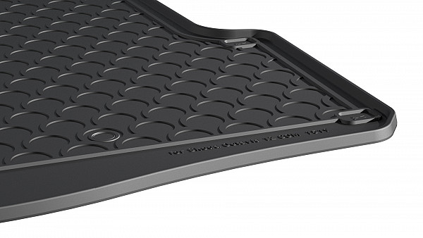 Design Cargo Trunk Liner Compatible With Octavia II Combi (Estate), RS Combi & Scout 4x4 01.2005-05.2013 for Lower Floor Custom-fit Cargo Trunk Mat With Raised Edge
