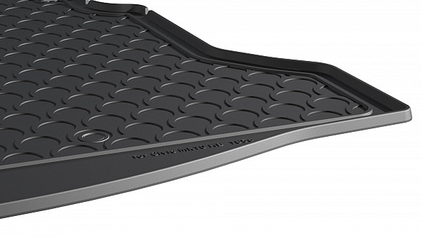 Design Cargo Trunk Liner Compatible With Civic Hatchback 04.2017-07.2022 for Lower Floor (Without Spare Tyre) Custom-fit Cargo Trunk Mat With Raised Edge