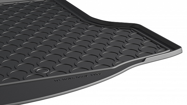 Design Kofferraumwanne kompatibel mit Toyota RAV4 BJ. 03.2013-12.2018 nicht für Hybrid Kofferraummatte passgenau mit erhöhtem Rand