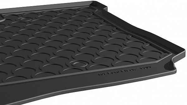 Design Cargo Trunk Liner Compatible With FIESTA 5 Doors 06.2017-07.2023 for Lower Floor Custom-fit Cargo Trunk Mat With Raised Edge