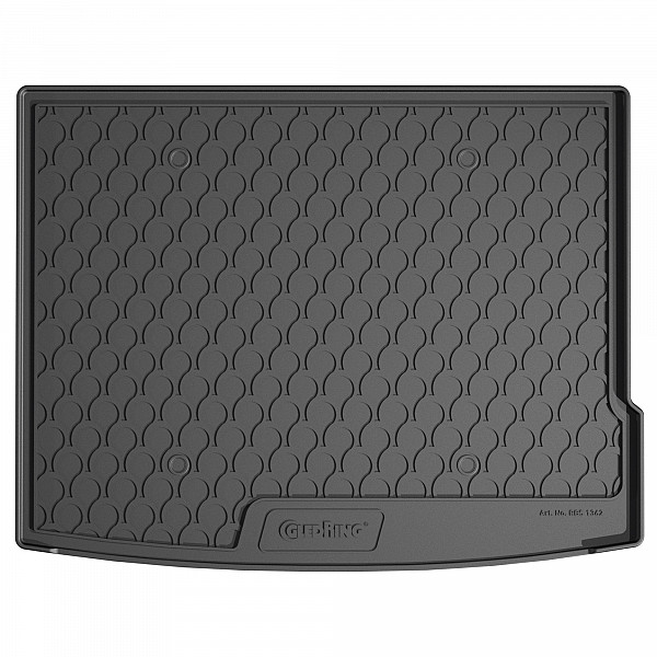 Design Cargo Trunk Liner Compatible With Kona Hybrid 05.2023-> for Upper Variable Floor Custom-fit Cargo Trunk Mat With Raised Edge