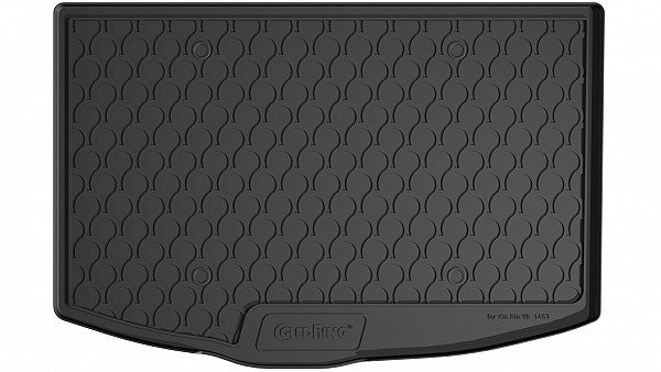 Design Kofferraumwanne kompatibel mit Kia RIO ab BJ. 01.2017-08.2020  Kofferraummatte passgenau mit erhöhtem Rand