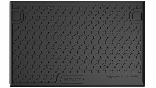 Design Cargo Trunk Liner Compatible With Doblo 07.2022-> for Passenger Custom-fit Cargo Trunk Mat With Raised Edge