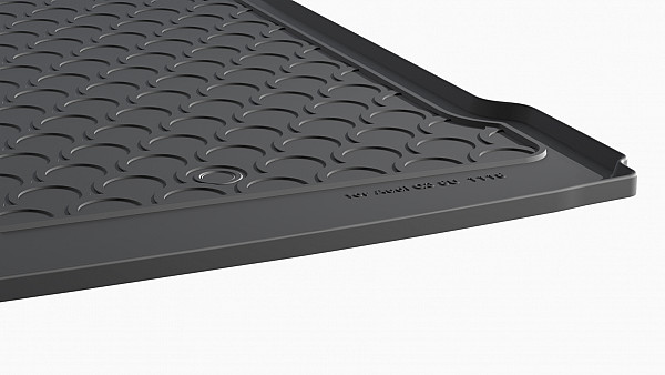 Design Cargo Trunk Liner Compatible With Q3 & RSQ3 8U 10.2011-06.2018 for Upper Floor With Left Extension- Without Net Custom-fit Cargo Trunk Mat With Raised Edge