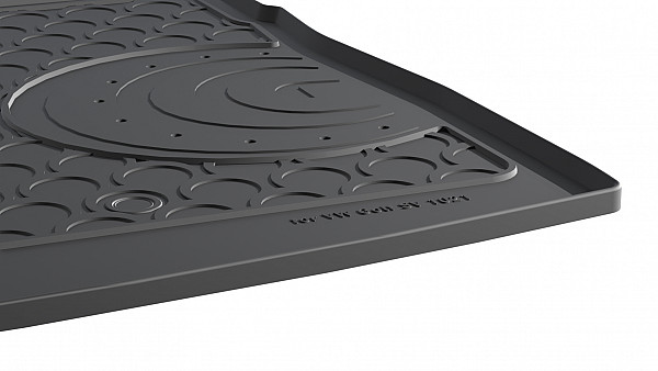 Design Cargo Trunk Liner Compatible With Golf Sportsvan 03.2014-07.2020 for Upper Variable Floor Custom-fit Cargo Trunk Mat With Raised Edge