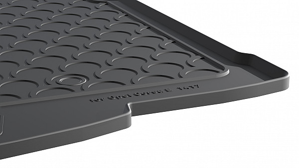 Design Cargo Trunk Liner Compatible With Corsa E 12.2014-05.2019 for Lower Floor (Not For Variable Floor) Custom-fit Cargo Trunk Mat With Raised Edge