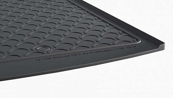 Design Cargo Trunk Liner Compatible With Sharan 7N 08.2010-04.2015 for 5 & 7 Seats Custom-fit Cargo Trunk Mat With Raised Edge