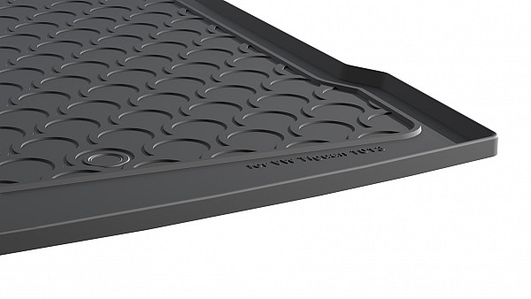 Design Cargo Trunk Liner Compatible With Tiguan 5 Seats 04.2016-11.2023 for Upper Variable Floor Custom-fit Cargo Trunk Mat With Raised Edge
