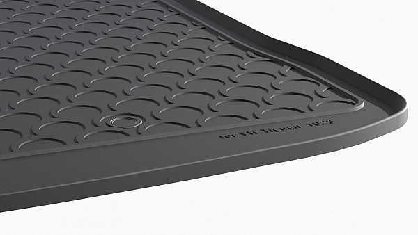 Design Cargo Trunk Liner Compatible With Tiguan (I Generation MK 1) 10.2007-03.2016 for Upper Variable Floor Custom-fit Cargo Trunk Mat With Raised Edge