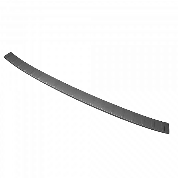 Stainless Steel Rear Bumper Protector Compatible With Volkswagen Tiguan Allspace 04.2016-11.2023 Rearguard, Tailored Fit Bumper Guard,  Loading Edge Protector- Colour Dark Grey Brushed Stainless Steel