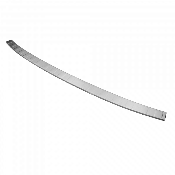 Stainless Steel Rear Bumper Protector Compatible With Hyundai Tucson IV 12.2020-> Rearguard, Tailored Fit Bumper Guard,  Loading Edge Protector- Colour Brushed Stainless Steel