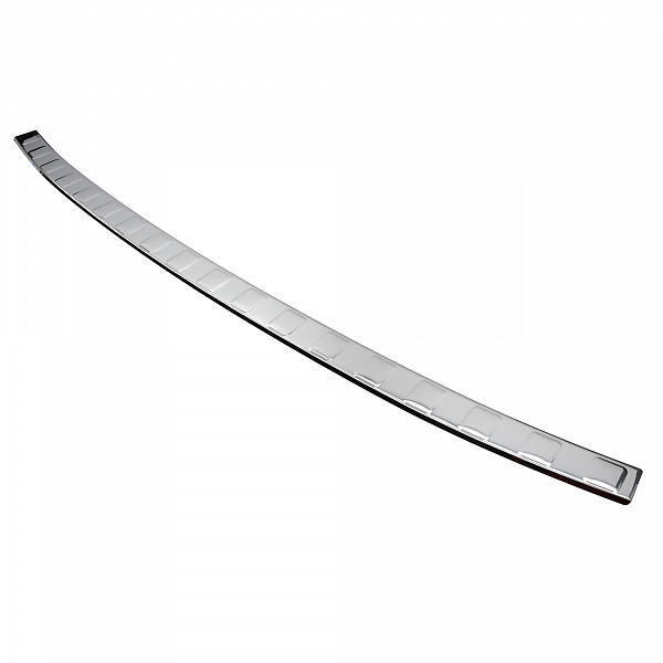 Stainless Steel Rear Bumper Protector Compatible With Hyundai Tucson IV 12.2020-> Rearguard, Tailored Fit Bumper Guard,  Loading Edge Protector- Colour Polished Stainless Steel (Chrome)