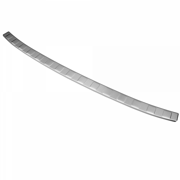 Stainless Steel Rear Bumper Protector Compatible With Volkswagen ID.3 09.2020-> Rearguard, Tailored Fit Bumper Guard,  Loading Edge Protector- Colour Brushed Stainless Steel