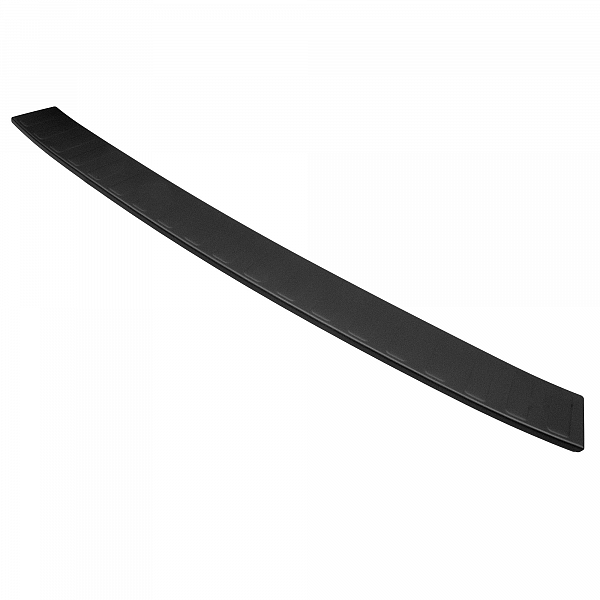 Stainless Steel Rear Bumper Protector Compatible With Skoda Kamiq 09.2019-> Rearguard, Tailored Fit Bumper Guard,  Loading Edge Protector- Colour Matte Black Powdercoated Stainless Steel
