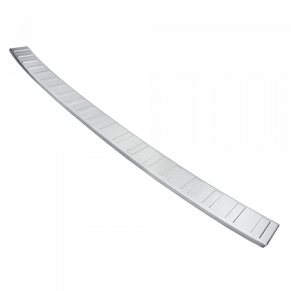 Stainless Steel Rear Bumper Protector Compatible With Volkswagen T7  Multivan 11.2021-> Rearguard, Tailored Fit Bumper Guard,  Loading Edge Protector- Colour Brushed Stainless Steel