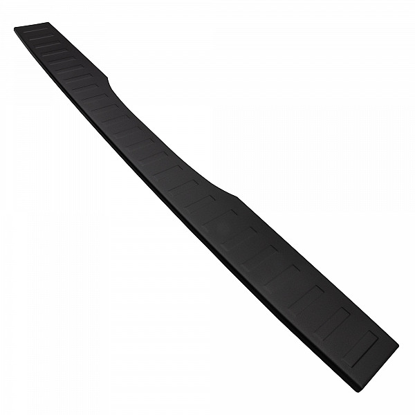 Stainless Steel Rear Bumper Protector Compatible With Mercedes Benz V Class & Vito 05.2014-> Long Version 130,5cm Wide Rearguard, Tailored Fit Bumper Guard,  Loading Edge Protector- Colour Matte Black Powdercoated Stainless Steel