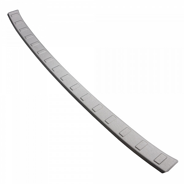 Stainless Steel Rear Bumper Protector Compatible With Cupra Born 11.2021-> Rearguard, Tailored Fit Bumper Guard,  Loading Edge Protector- Colour Brushed Stainless Steel