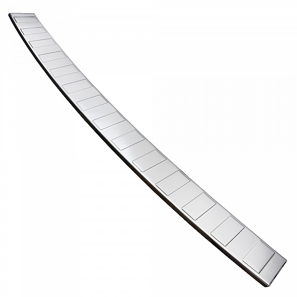 Stainless Steel Rear Bumper Protector Compatible With Toyota Proace & Proace Verso 09.2016-> Long Version 133,5cm Wide Rearguard, Tailored Fit Bumper Guard,  Loading Edge Protector- Colour Polished Stainless Steel (Chrome)